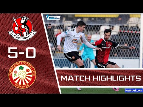 Crusaders 5 - 0 Portadown | Danske Bank Premiership | 12/12/20