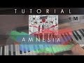 "Amnesia" piano TUTORIAL (original by 5 seconds ...