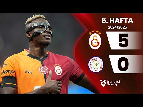 Galatasaray (5-0) Çaykur Rizespor | 5. Hafta - Trendyol Süper Lig 2024/2025 Sezonu