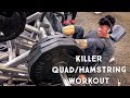 KILLER QUAD/HAMSTRING WORKOUT | PURPOSE OF A CHEATMEAL/REFEED | 6 WEEKS OUT ARNOLD CLASSIC