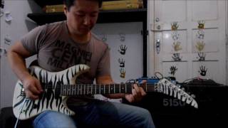 David Lee Roth - GOIN&#39; CRAZY - Steve Vai&#39;s guitar solo ( Ulisses Miyazawa)