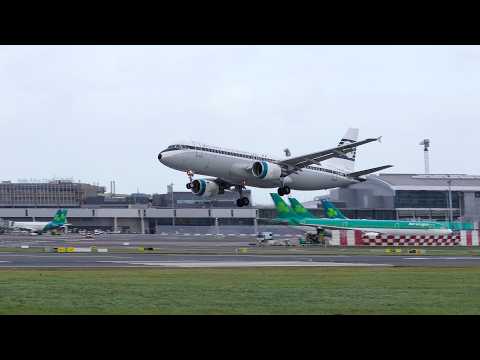 [4K] INSANE WINDS! | Storm Ashley at Dublin Airport | 21st October 2024