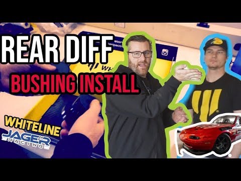 NA/NB Miata Rear Differential Whiteline Bushing Install