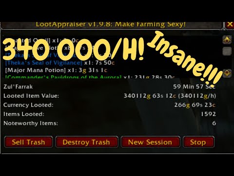 Wow Zul'farrak Insane Gold/Transmog farm