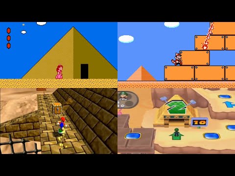 Evolution of Pyramids and Egyptian Levels in Mario Games