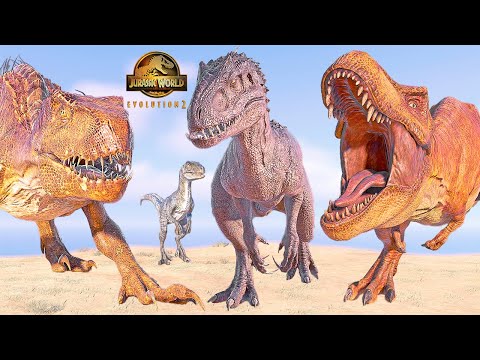 Indoraptor, Indominus Rex VS T-REX, Spinosaurus, Blue 🦖 Jurassic World Evolution 2