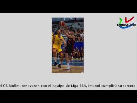 Javi Rodríguez e Imanol Martínez, los colomenses del CB Mollet, renovaron con el equipo de Liga EBA