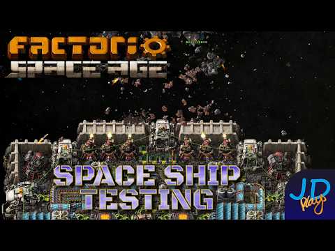 Space Ship Testing ⚙️ Factorio Space Age 🚀 Ep8 🏭 Tutorial. Walkthrough, Lets Play