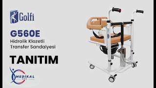 Golfi G560E Hidrolik Klozetli Tekerlekli Sandalye Tanıtımı | Yüksekliğ