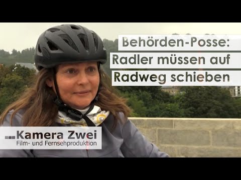 Behörden-Posse: Radler müssen auf neuer Fahrradbrücke schieben | Kamera Zwei