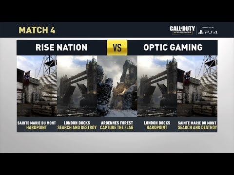 Optic Gaming vs Rise Nation - CWL Stage 1 2018 - CoD: WW2