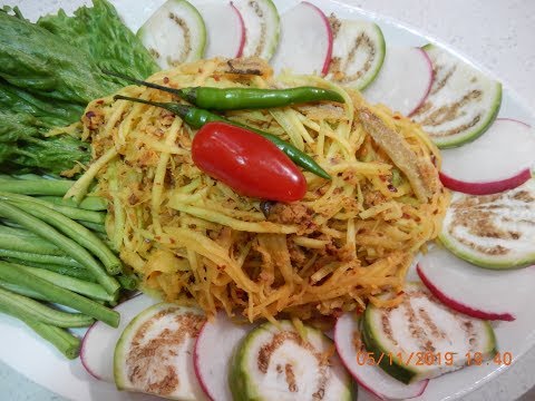Smoked Fish with Green Mango Salad Recipe (Buck Swy)