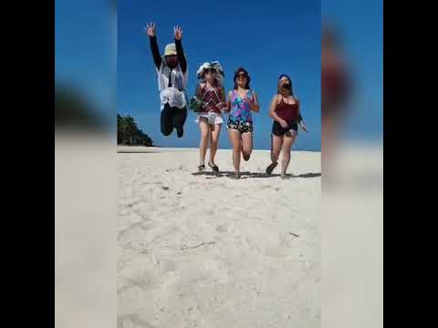 Cousins bonding in a perfect whitebeach in bantayan island 🤩😍