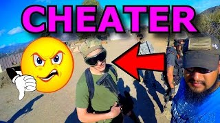 Airsoft CHEATER Draws Blood with 500FPS DMR (Airsoft Gameplay, Argument)