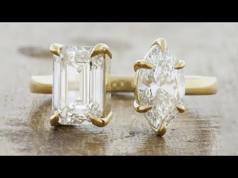 Toi Et Moi Diamond Engagement Ring with Wedding Band Pairings: Allie