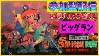 【女性配信】ついにビッグランが来た！！スプラトゥーン3~サーモンラン~視聴者参加型配信！！【スプラ3】