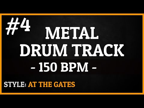 Metal Drum Track - #4 - At The Gates Style - 150 BPM [HQ]