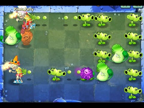 PLANTS VS ZOMBIES 2 PINATA PARTY VASE BREAKER, SPLIT PEA, BONK CHOY, STALLIA