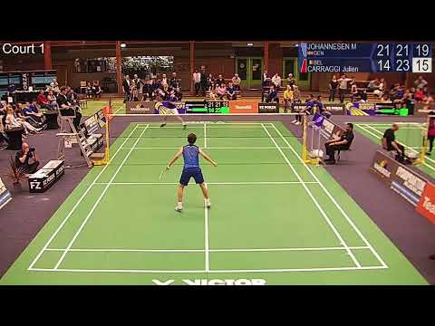 Match Point - Magnus Johannesen vs Julien Carraggi - MS, SF - Dutch Int. 2022