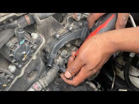 How to replace a 2013 Dodge Durango water pump and cross over pipe 902-3102