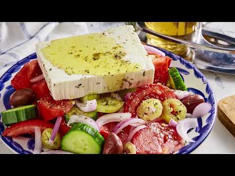Greek Salad with MEVGAL Feta!