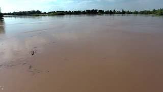 Flight over muddy river - Free 4K Footage