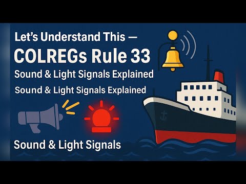 COLREGs Rule 33 – ⚓🚢 🧭 ⛵ 🌊 Equipment for Sound Signals | Complete Explanation for Seafarers