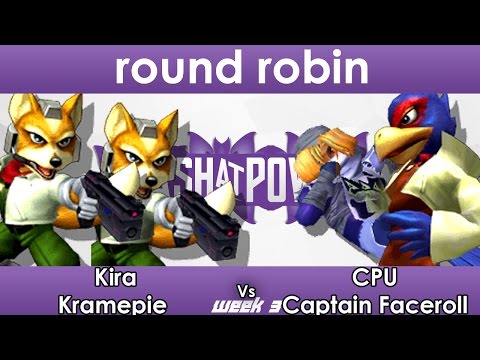 S@P9 #3 - Kira | Kramepie (Blue) VS CPU | Captain Faceroll (Green) SSBM Doubles Round Robin