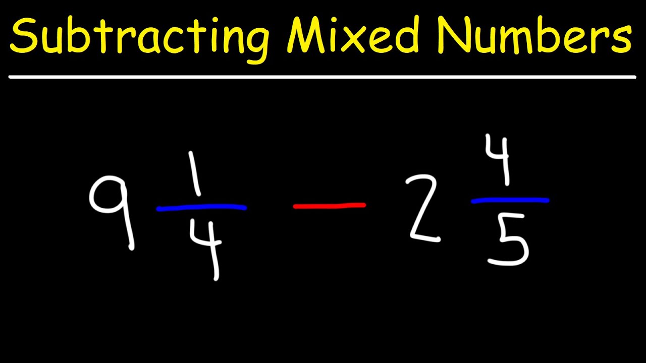 Subtracting Mixed Numbers with Borrowing or Regrouping | Pounds of Flour | GED Math Word Problem