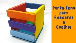 Vídeo de Porta Feno Color para Roedores e Coelhos Little Dreams