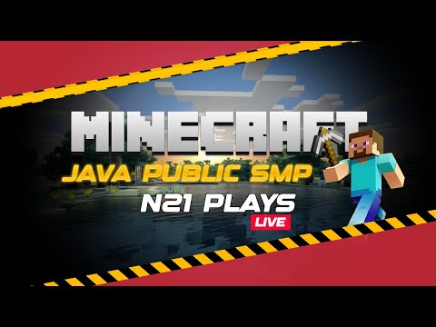 N21 Plays - 🔴Night Minecraft Stream | Join Public Java Server | 0.tcp.in.ngrok.io:16577 | Day- 2😇#minecraft