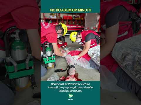 Qualificação: Bombeiros de Presidente Getúlio treinam para o 7º Desafio Catarinense de Trauma
