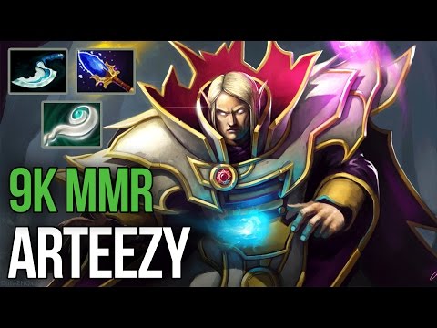 Arteezy 9k Invoker Immortal Mid Carry Gameplay Dota 2