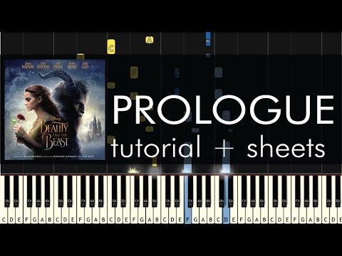 Beauty and the Beast - Prologue - Piano Tutorial - How to Play + Sheets