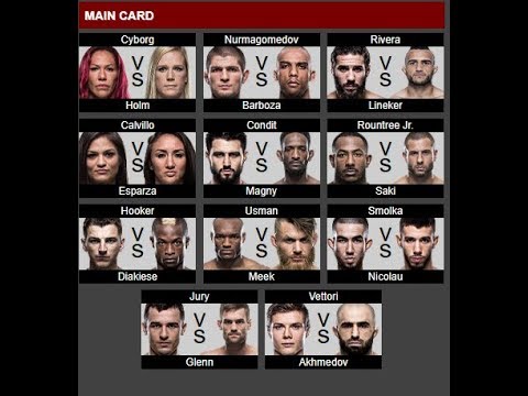 UFC 219MAIN CARD PROMO   DEC 30 SAT