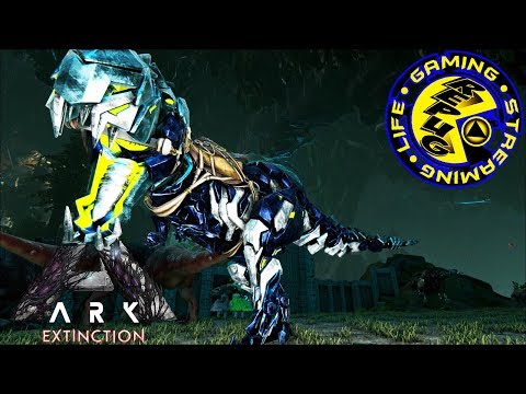 ARK EXTINCTION MAX TEK REX PERFECT TAME OSD YELLOW! [ ARK Survival Evolved Extinction PE RePuG E12]