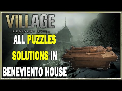 Resident Evil Village - House Beneviento Puzzles Guide | All Puzzles Solutions in Beneviento House