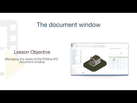 PriMus-IFC Tutorial - The document window - ACCA software