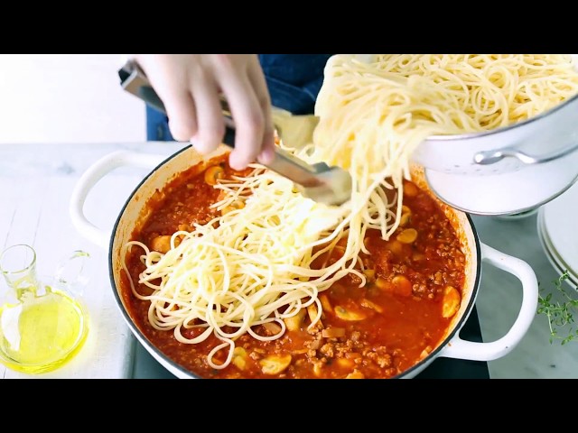 Mushroom Spaghetti Bolognese