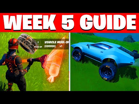 ALL WEEK 5 CHALLENGES FORTNITE SEASON 6 ( WEEK 5 CHALLENGES / EPIC QUESTS )