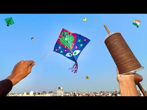 STARS Kite Fighting & Kite Cuttings Tricks | kites vlogs | kite 