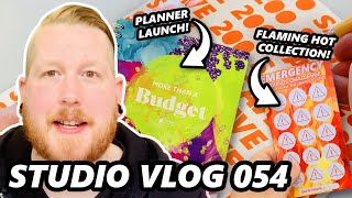 I Launched a NEW PLANNER! | Studio Vlog 054