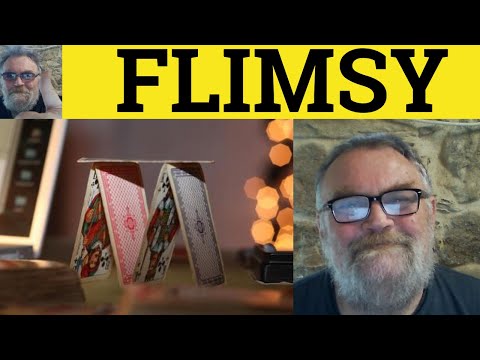 🔵 Flimsy Meaning - Flimsy Examples - Flimsy in a Sentence - Flimsy Definition - Vocabulary Builder
