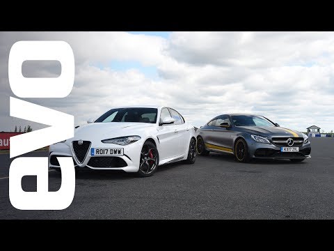 Alfa Romeo Giulia Quadrifoglio v Mercedes-AMG C 63 S Coupe | evo head to head