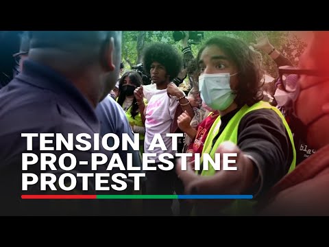 Tempers flare between pro-Palestinian protesters and police at university rally in Los Angeles