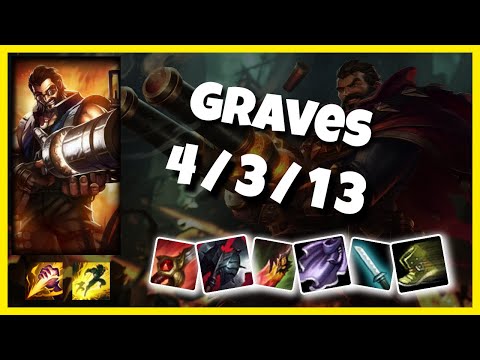 KOREAN Challenger Graves JUNGLE (4/3/13) vs NIDALEE Gameplay Replay - Patch 10.19