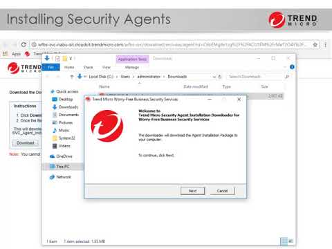 Online/cloud-based trendmicro worry free, for windows