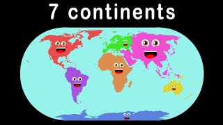 Seven Continents Geography/Seven Continents Song for Kids