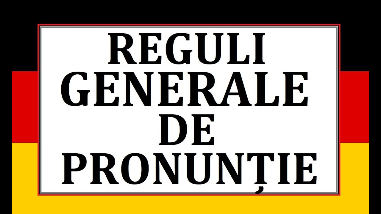 Watch Reguli De Pronuntie In Germana Now Invata Germana | REGULI generale de PRONUNTIE