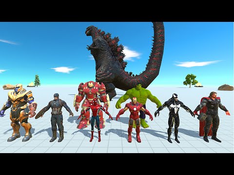 SHIN GODZILLA VS MARVEL - Animal Revolt Battle Simulator